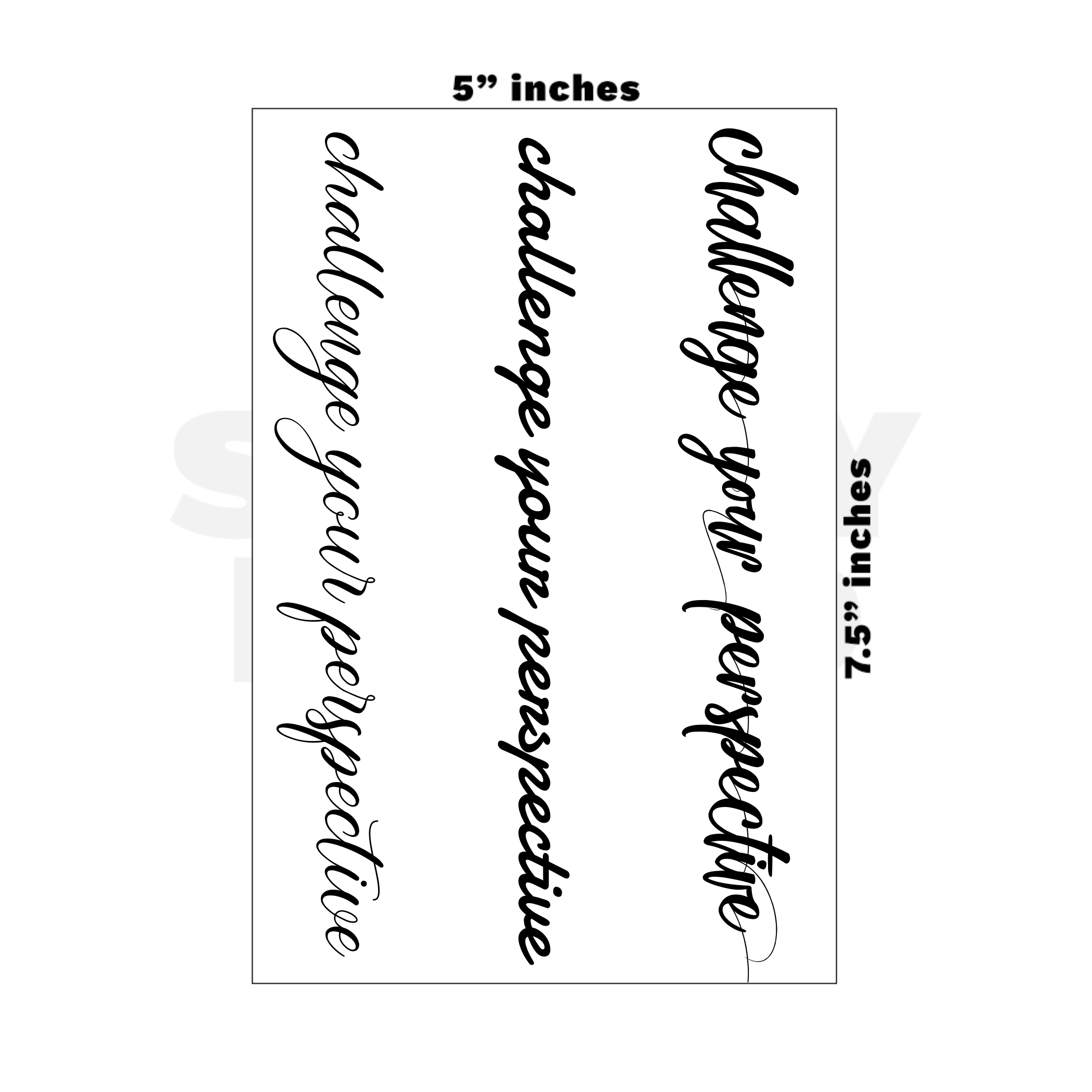 Custom Medium - 5in x 7.5in