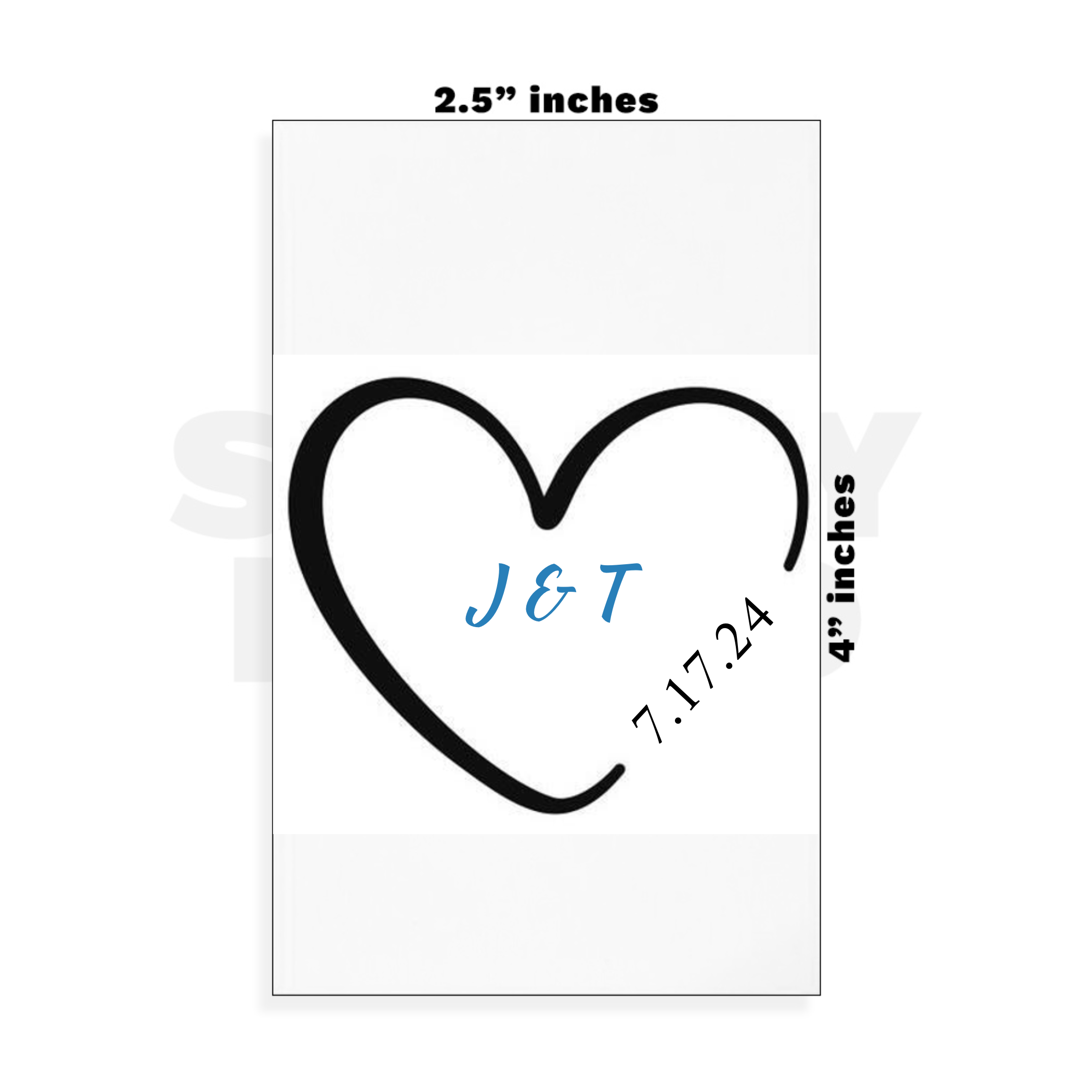 Custom Small - 2.5in x 4in