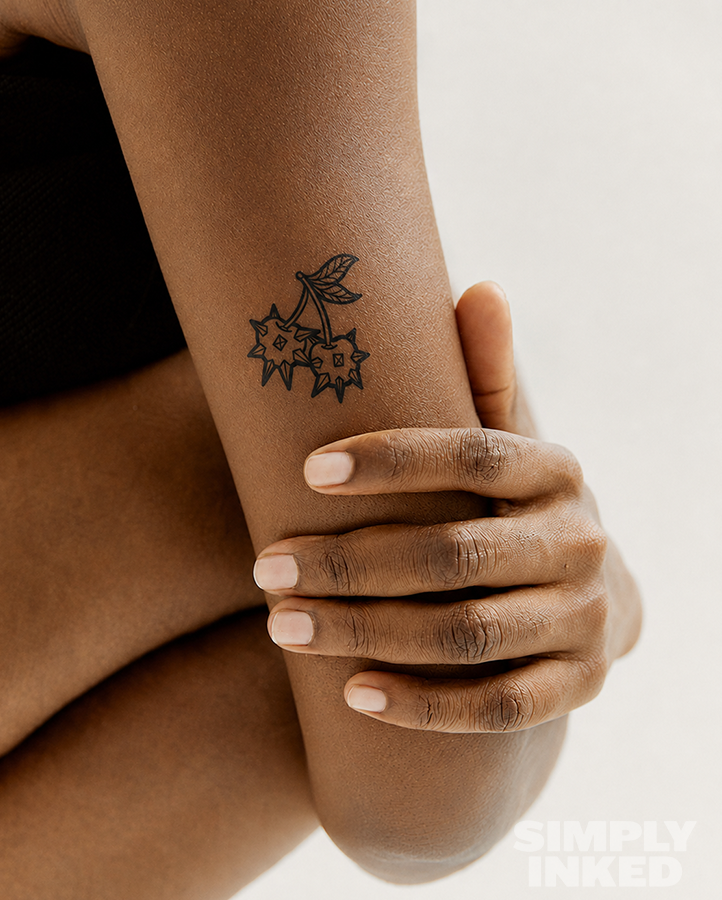 Spiked Cherries Tattoo