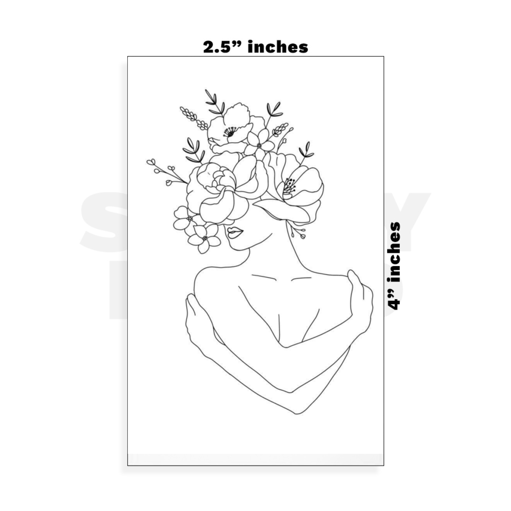 Custom Small - 2.5in x 4in
