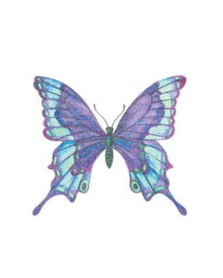 Glitter Shades of Blue Butterfly