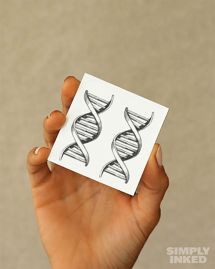 DNA Strand Tattoo