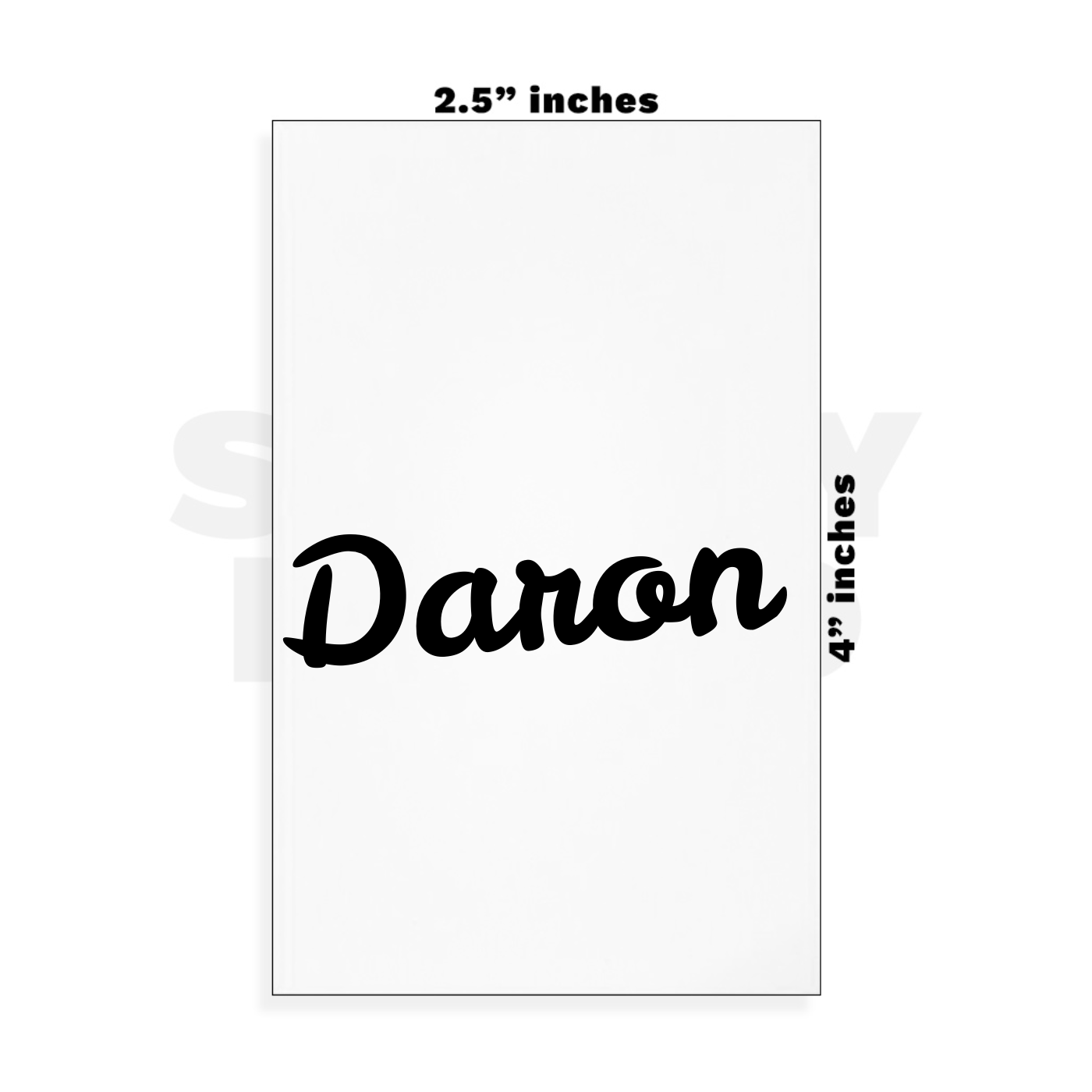 Custom Small - 2.5in x 4in