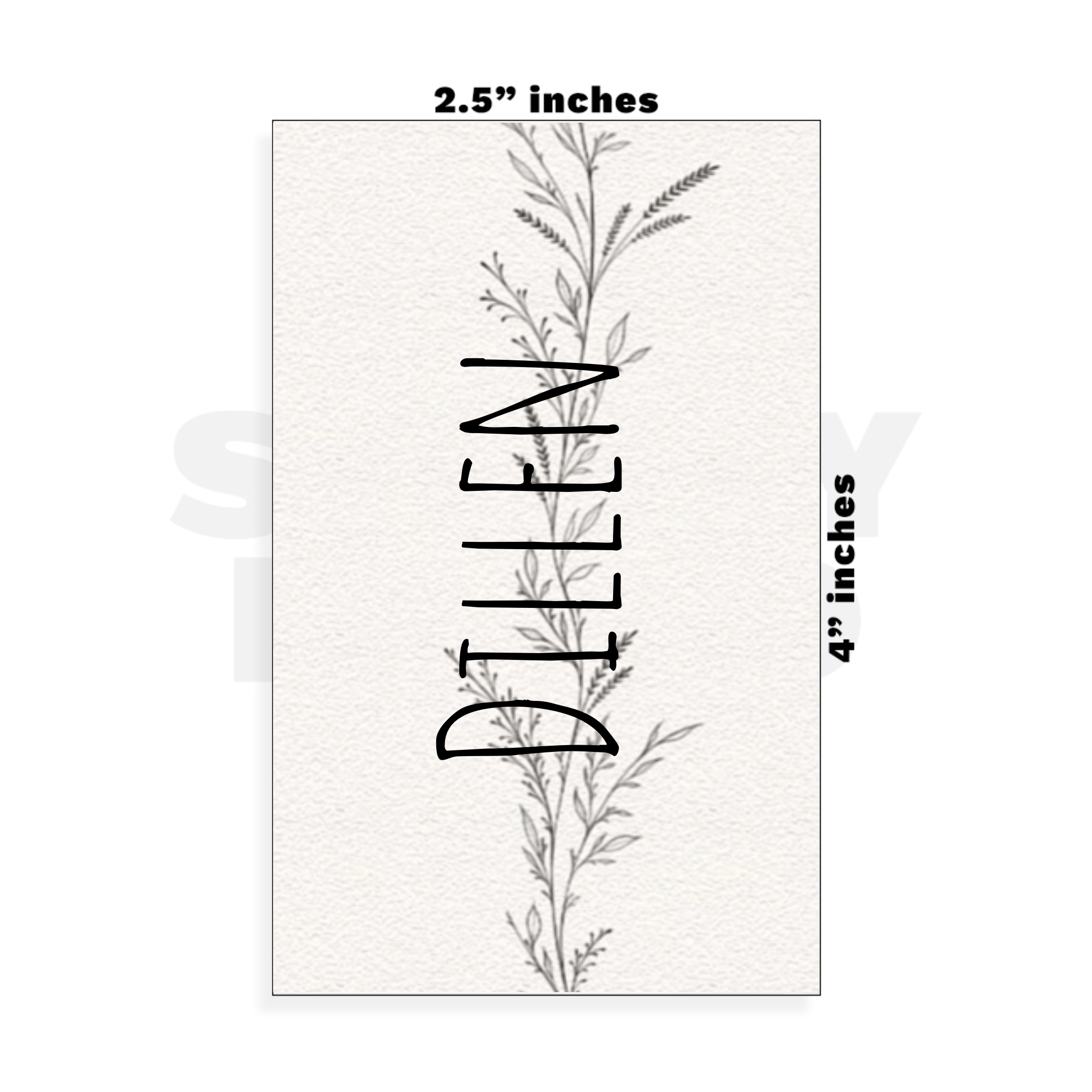 Custom Small - 2.5in x 4in