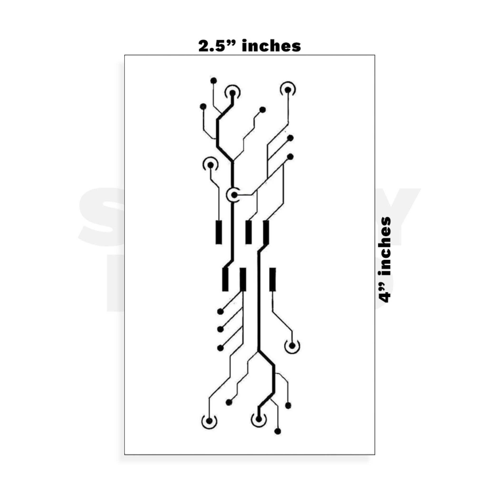 Custom Small - 2.5in x 4in