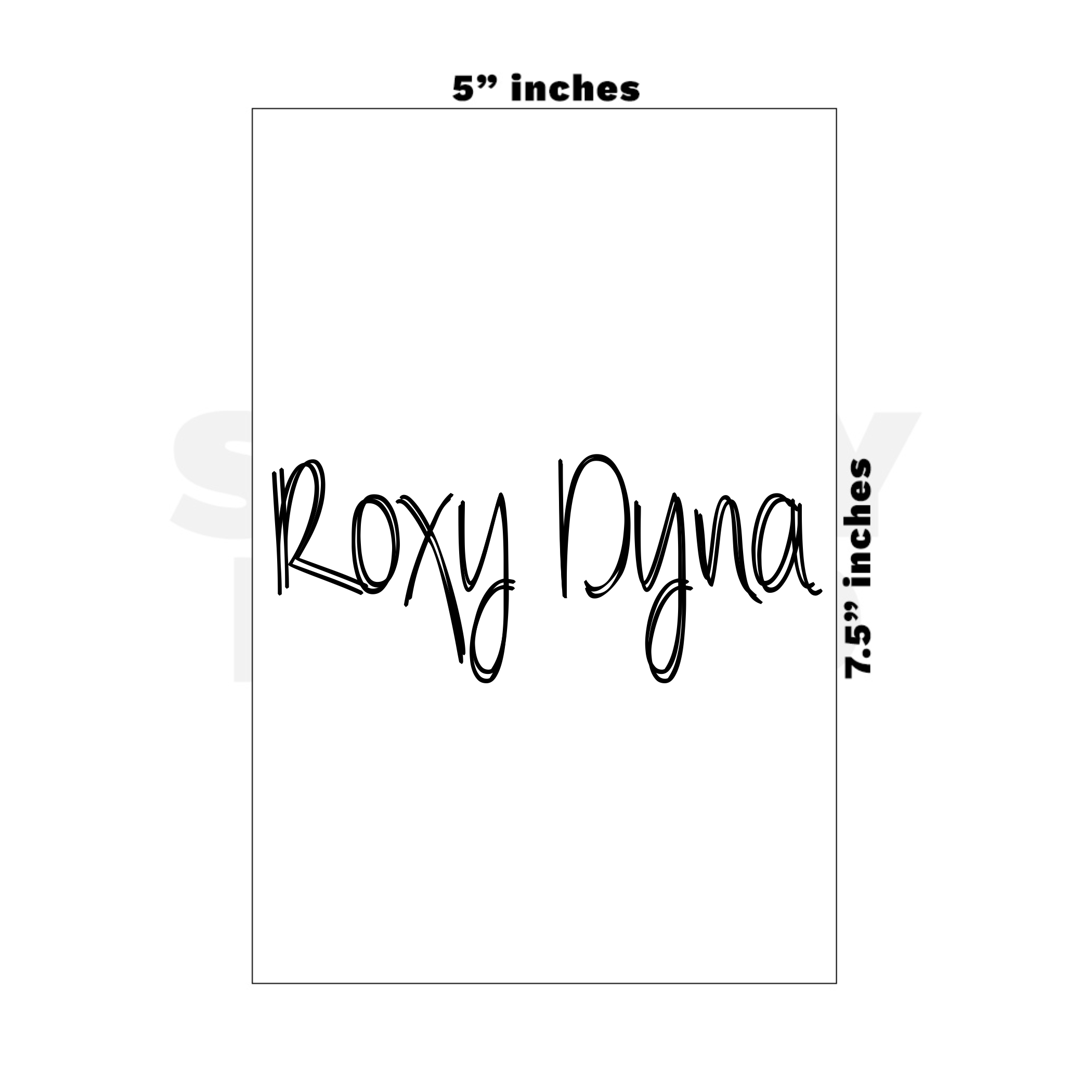 Custom Medium - 5in x 7.5in