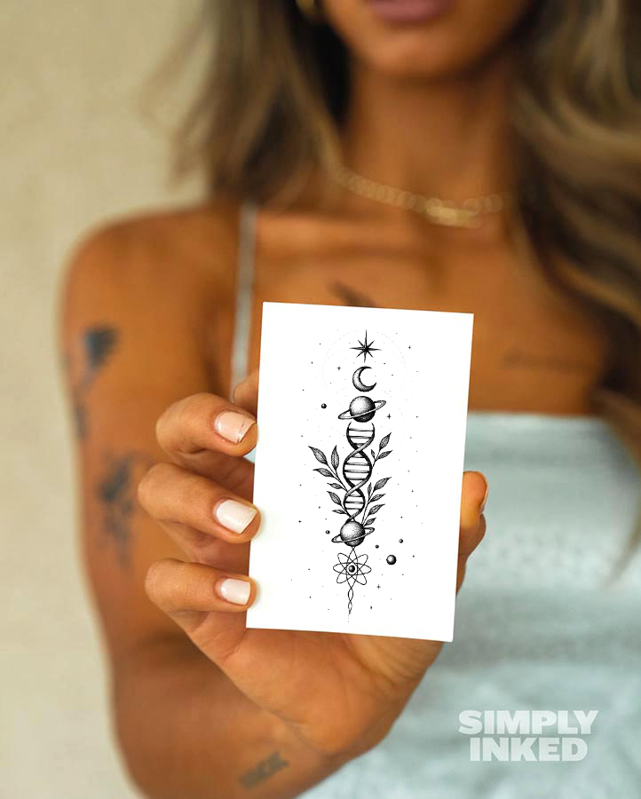Cosmic DNA Tattoo