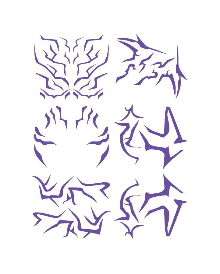 Kpop Scar Pattern Bundle