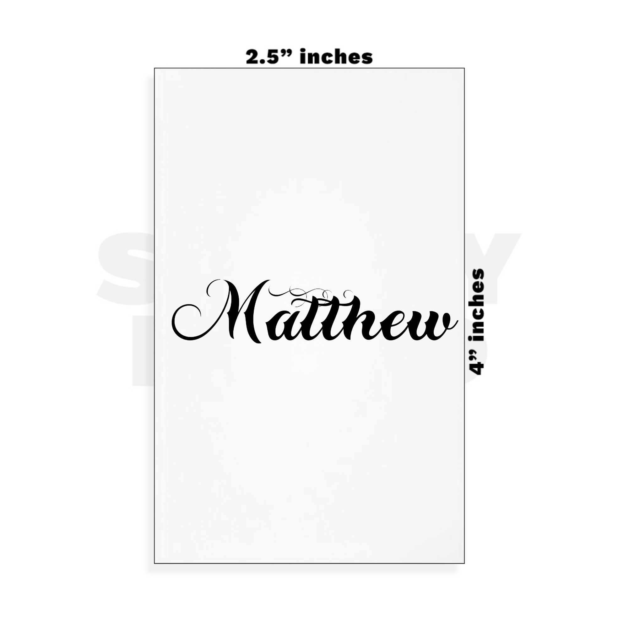 Custom Small - 2.5in x 4in