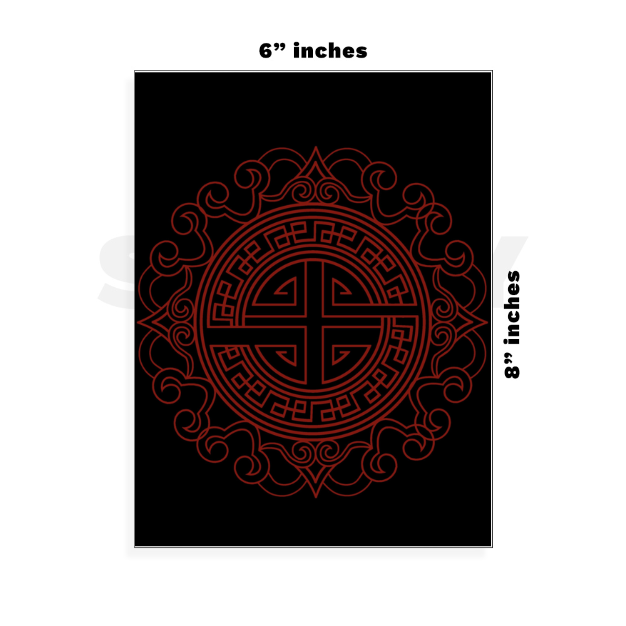 Custom Large - 6in x 8.5in