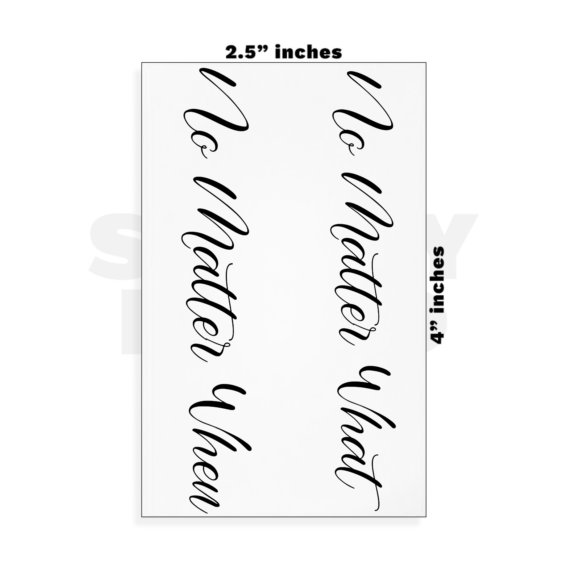 Custom Small - 2.5in x 4in