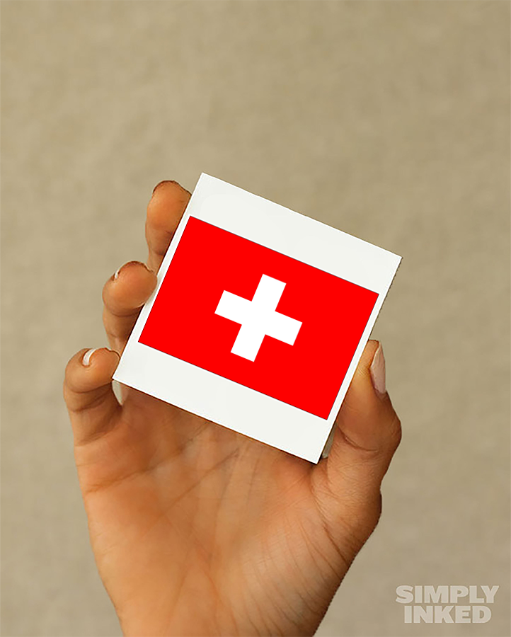 Switzerland Flag Tattoo