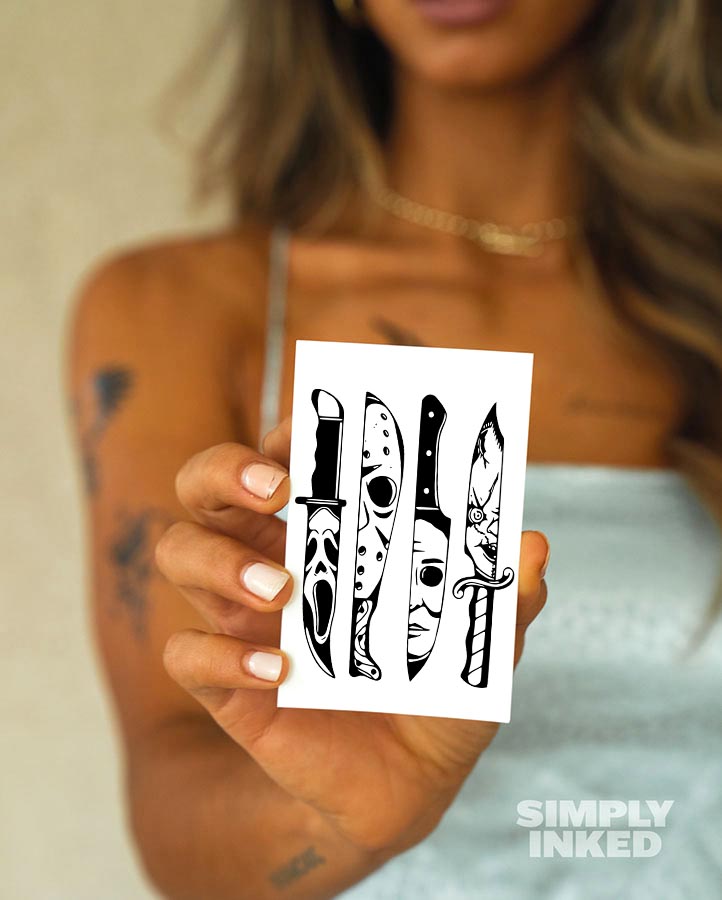 Halloween Knives Tattoo Bundle