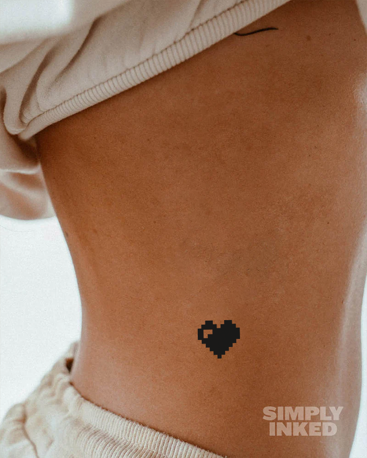 Minecraft Heart Tattoo