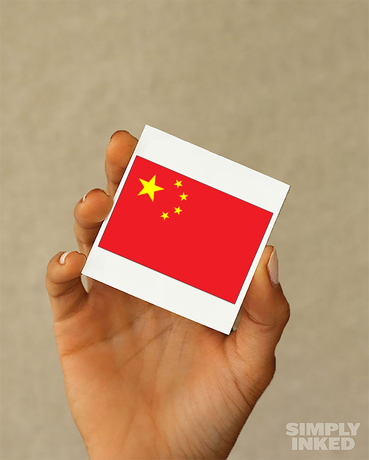 China Flag Tattoo