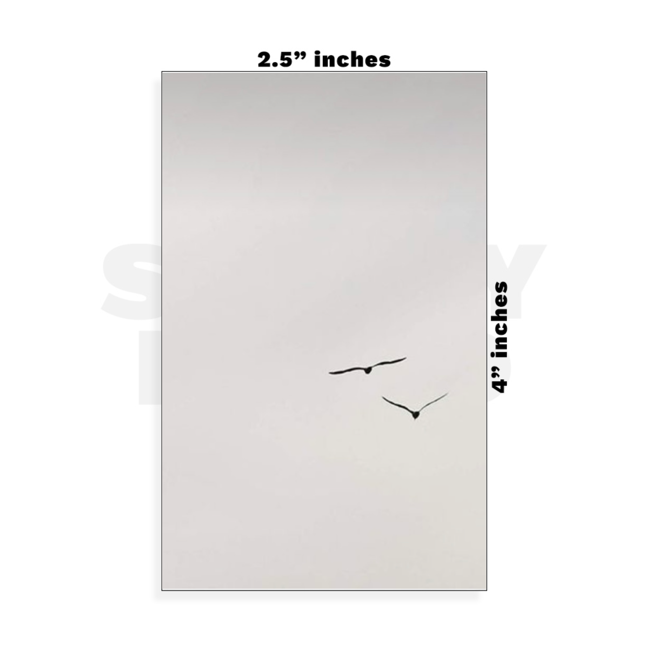 Custom Small - 2.5in x 4in