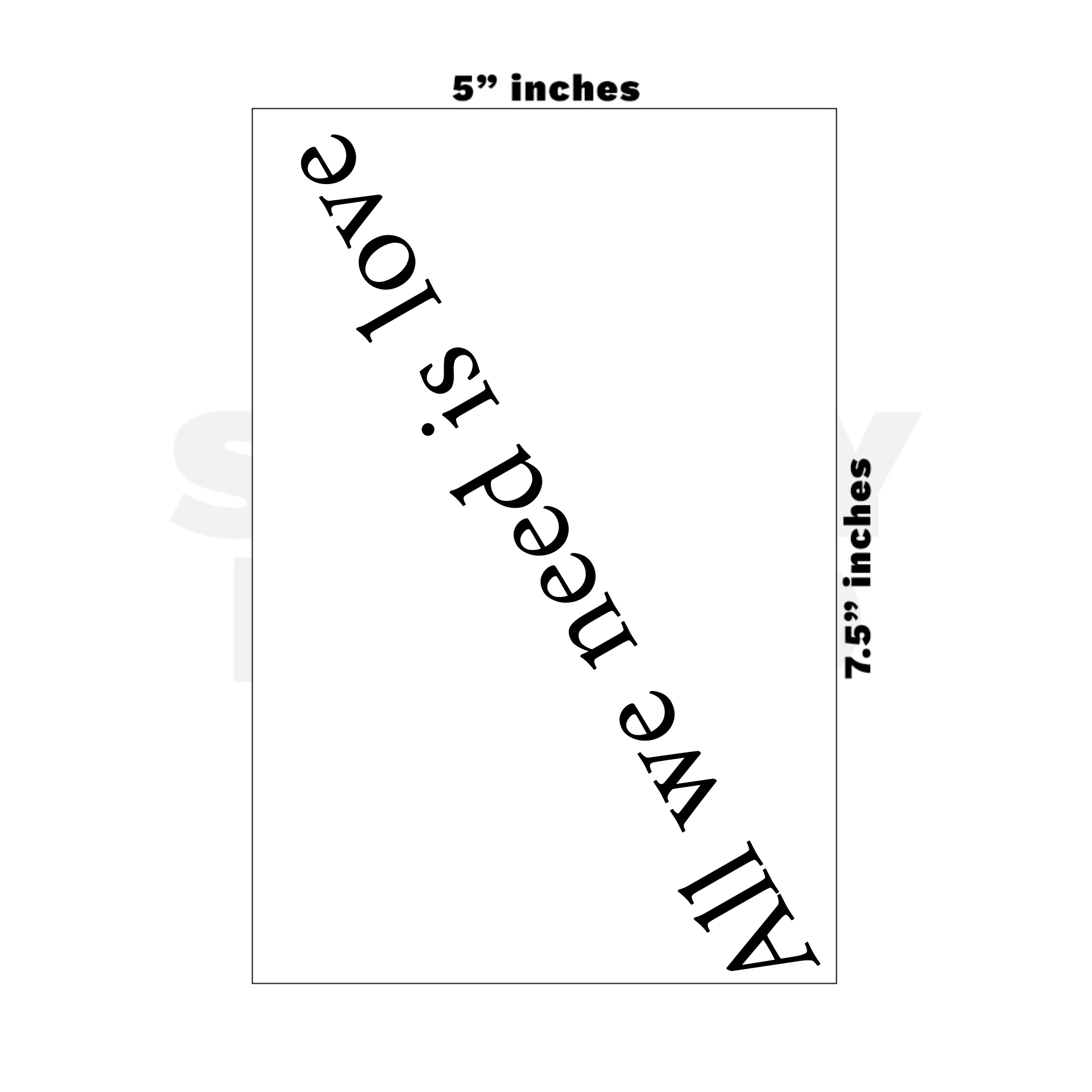 Custom Medium - 5in x 7.5in