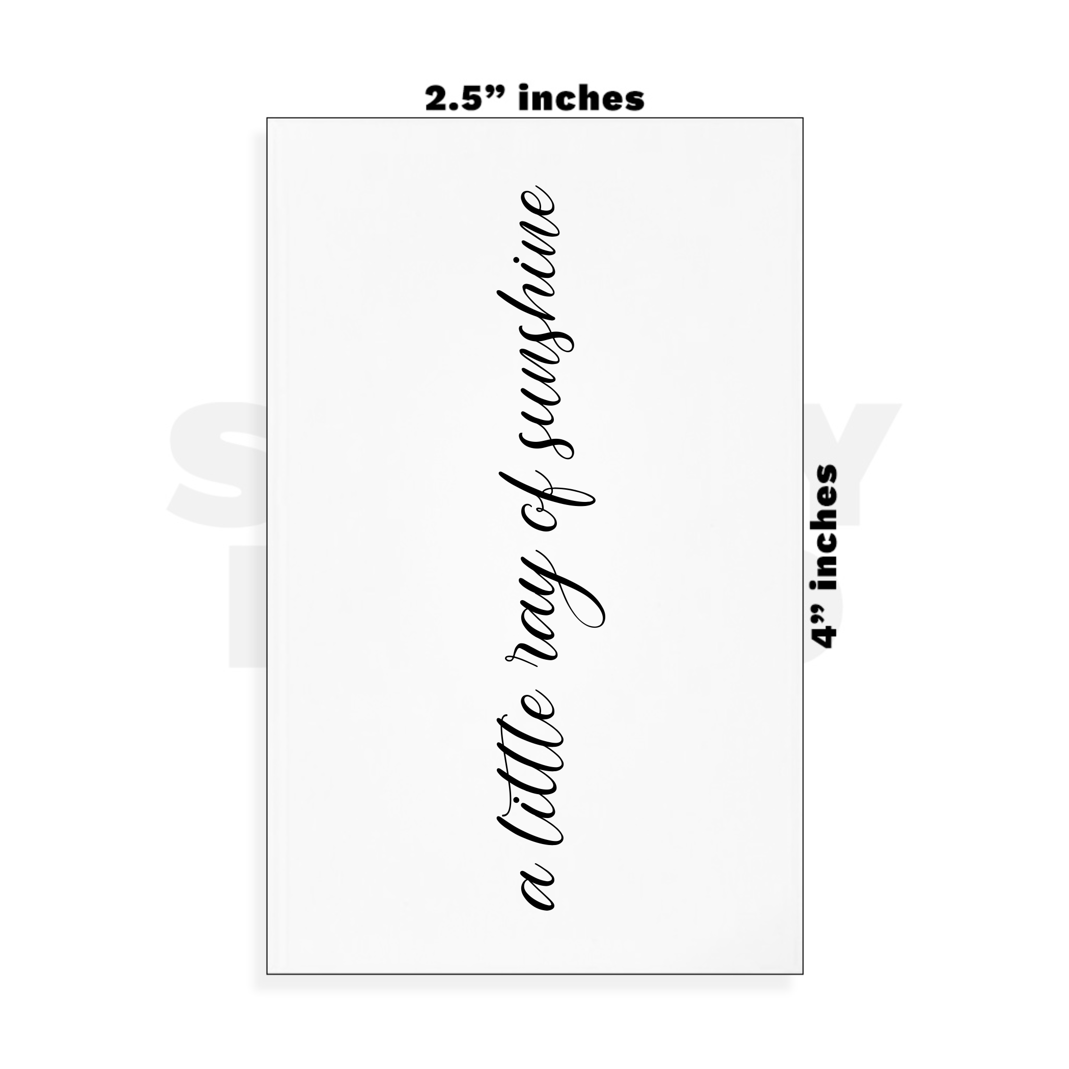 Custom Small - 2.5in x 4in