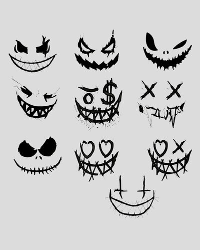 Grim Grin Pack semi-permanent tattoo by Simply Inked