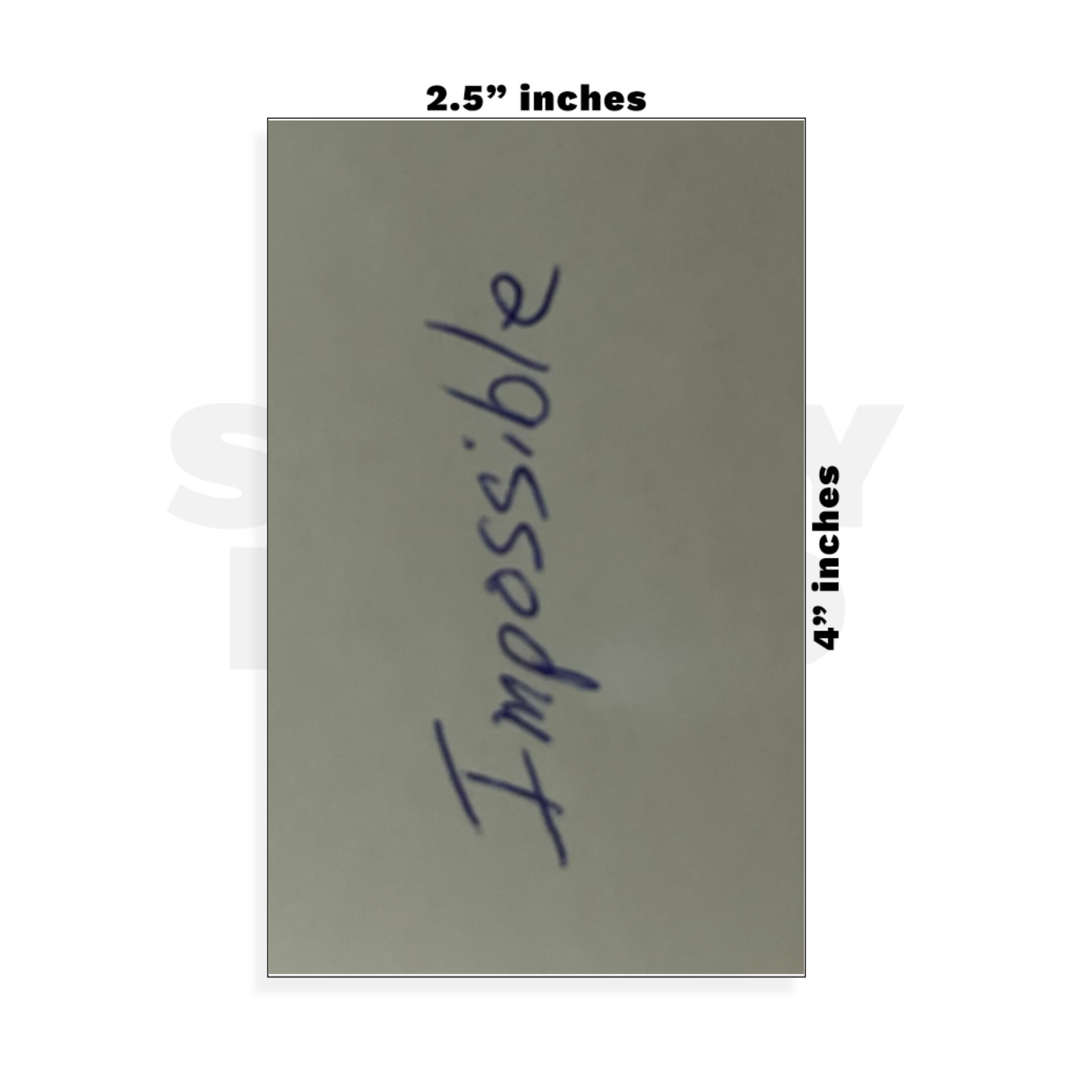 Custom Small - 2.5in x 4in