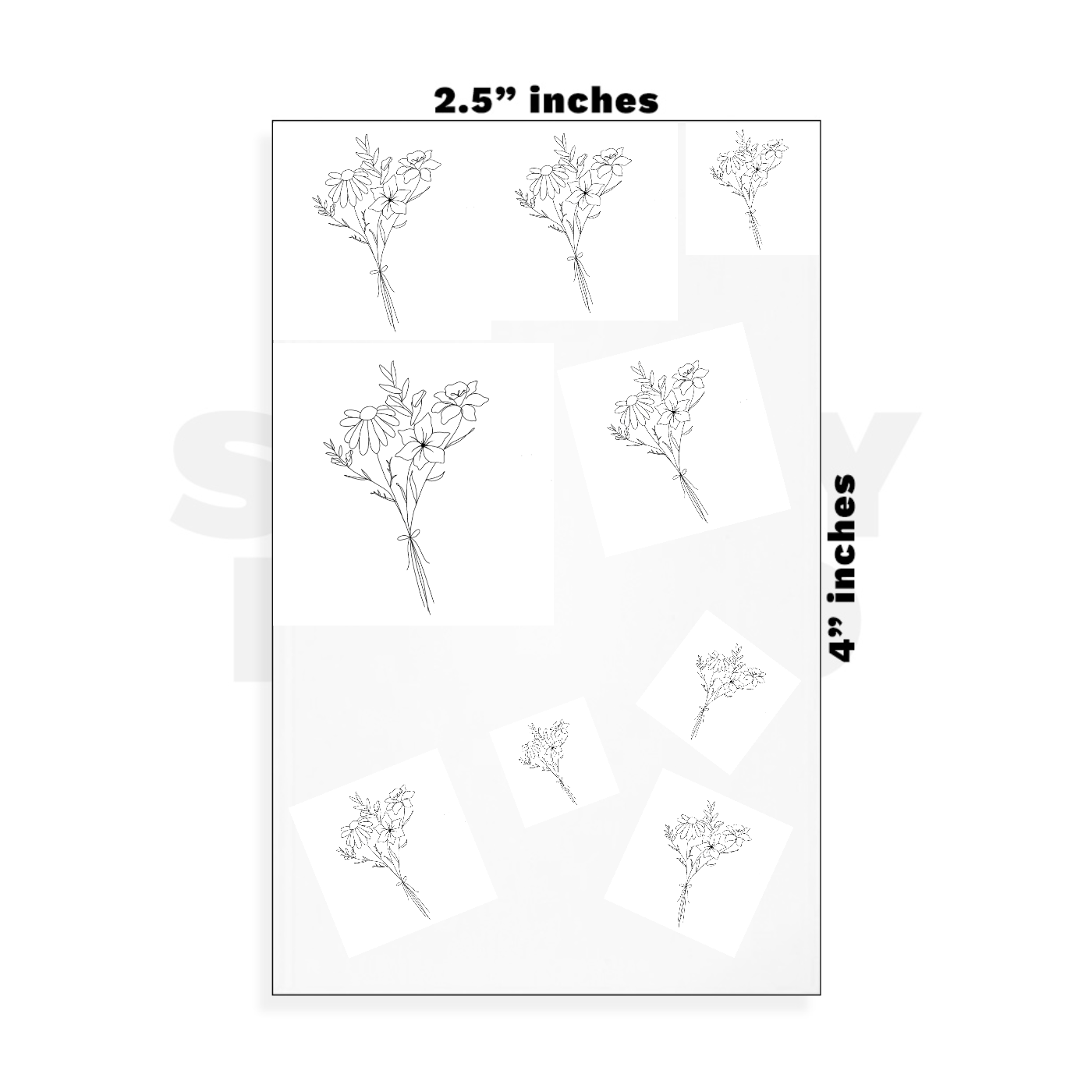 Custom Small - 2.5in x 4in