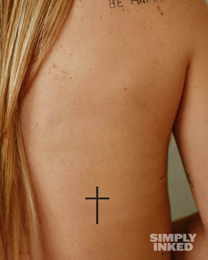 Minimal Cross Tattoo - Semi Permanent
