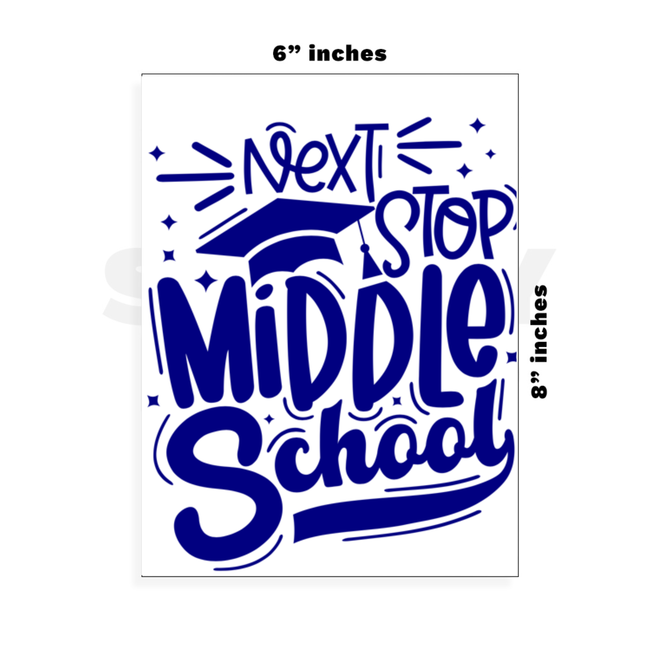 Custom Large - 6in x 8.5in