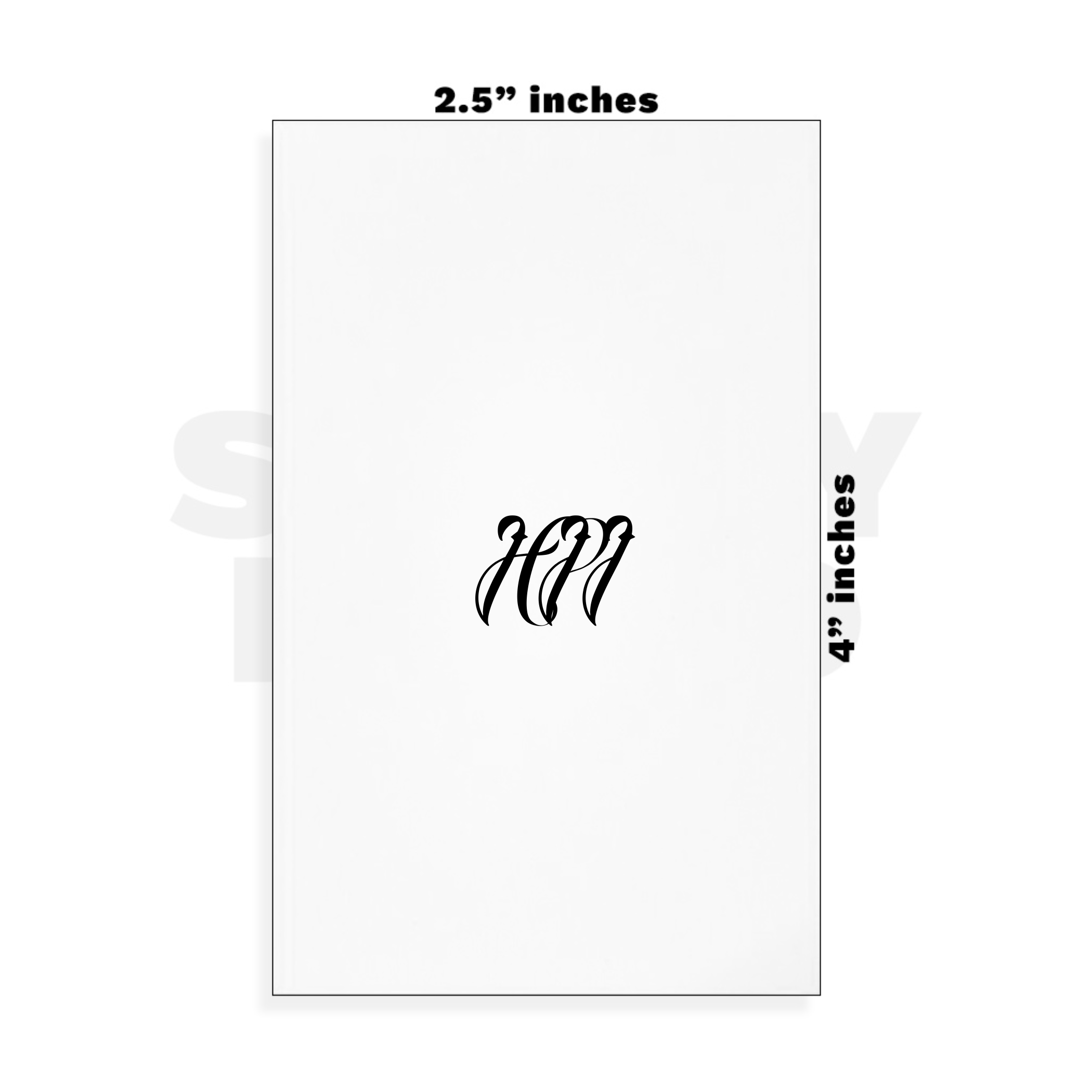 Custom Small - 2.5in x 4in