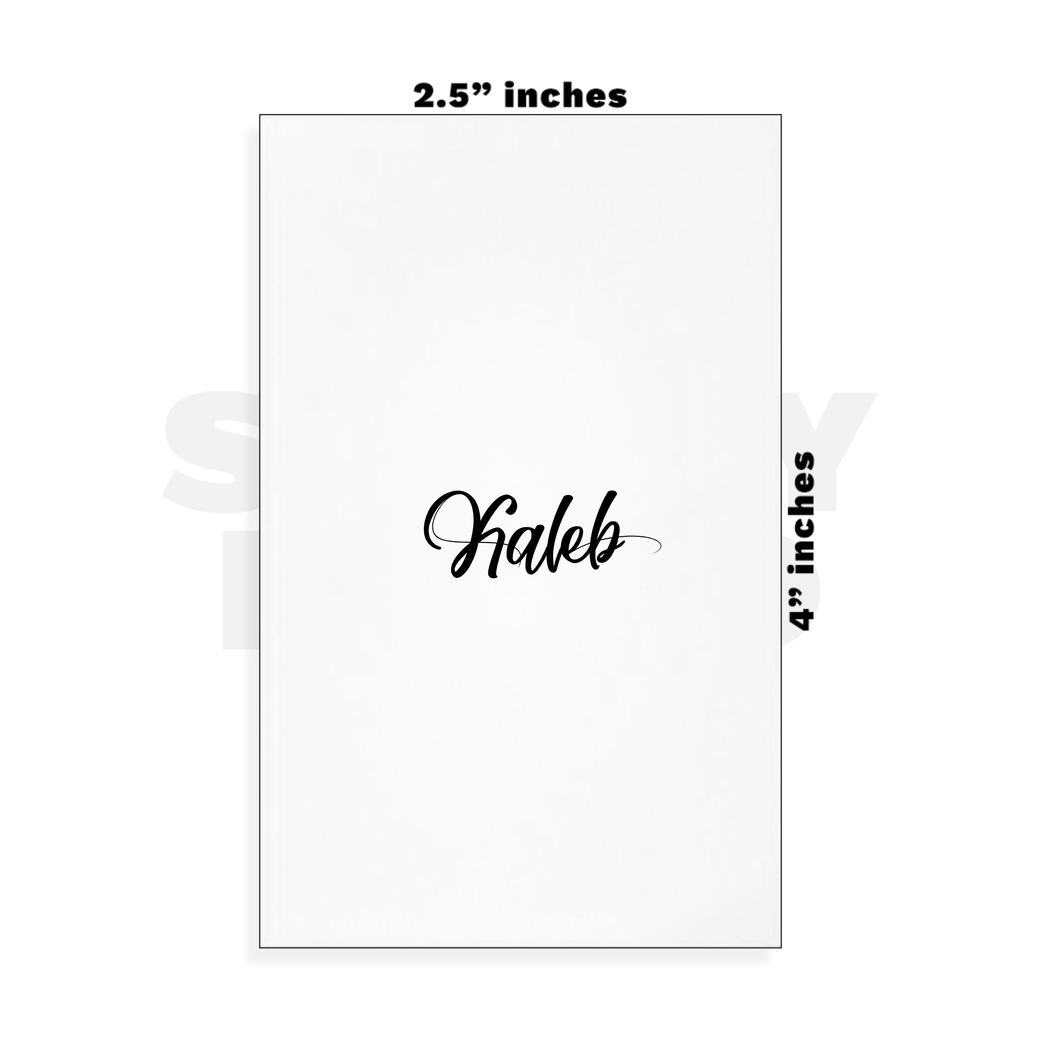 Custom Small - 2.5in x 4in
