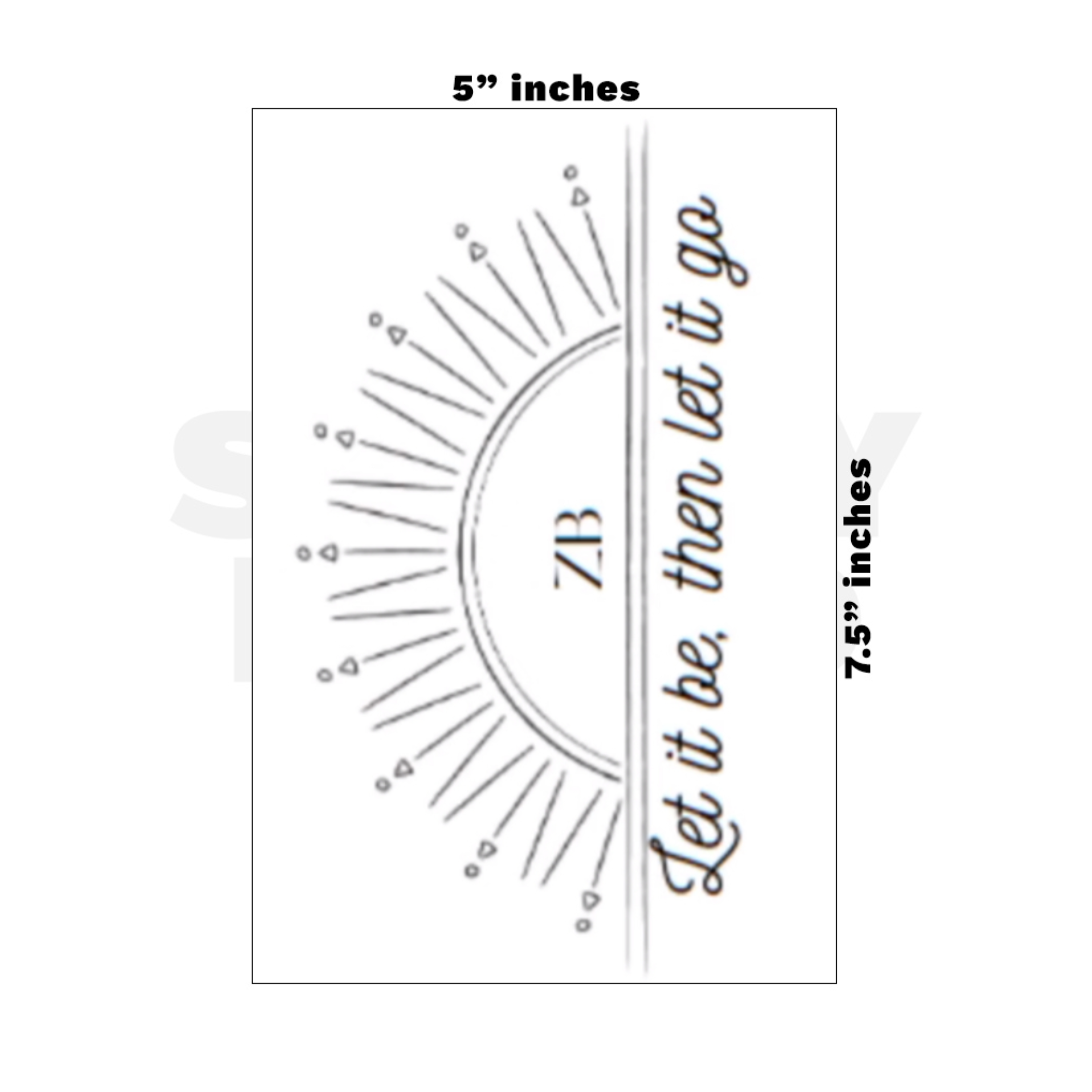 Custom Medium - 5in x 7.5in