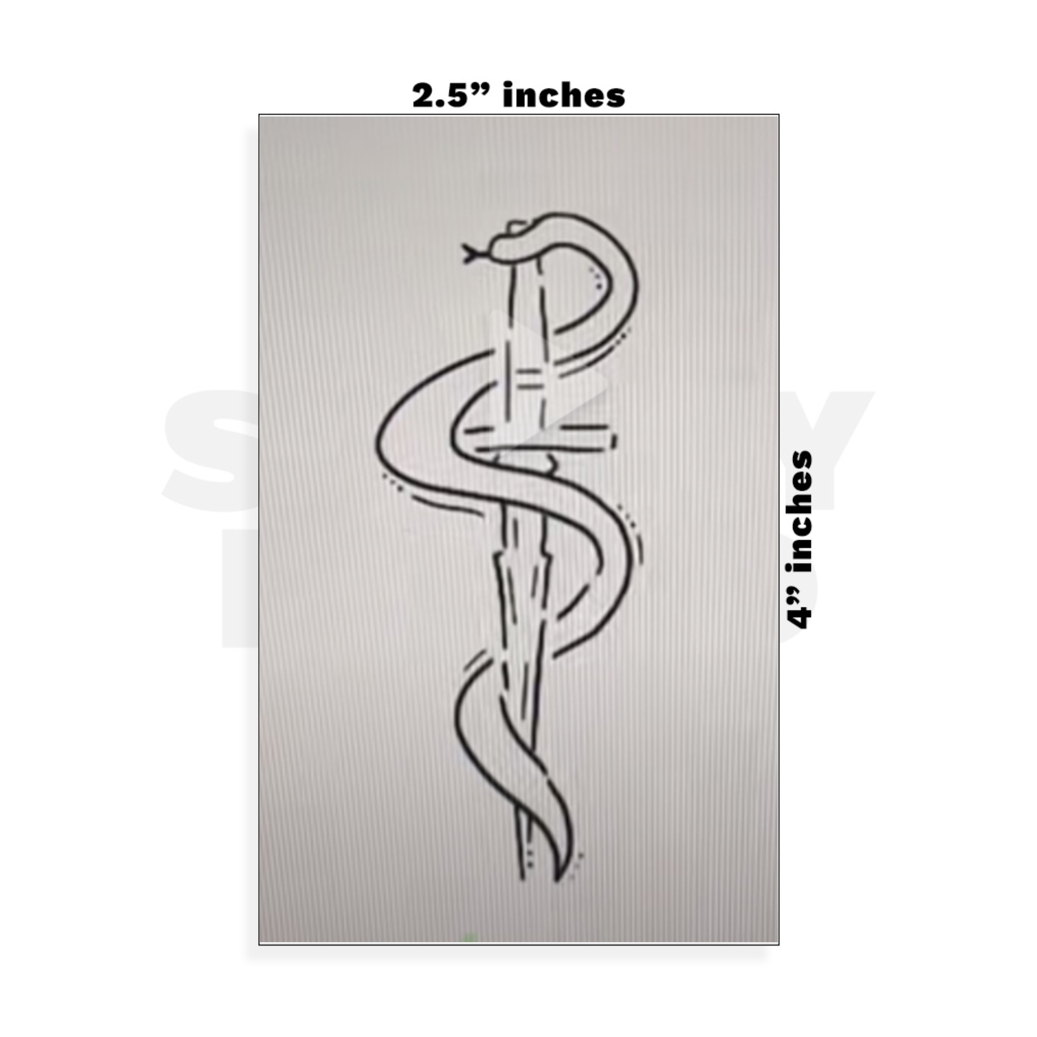 Custom Small - 2.5in x 4in