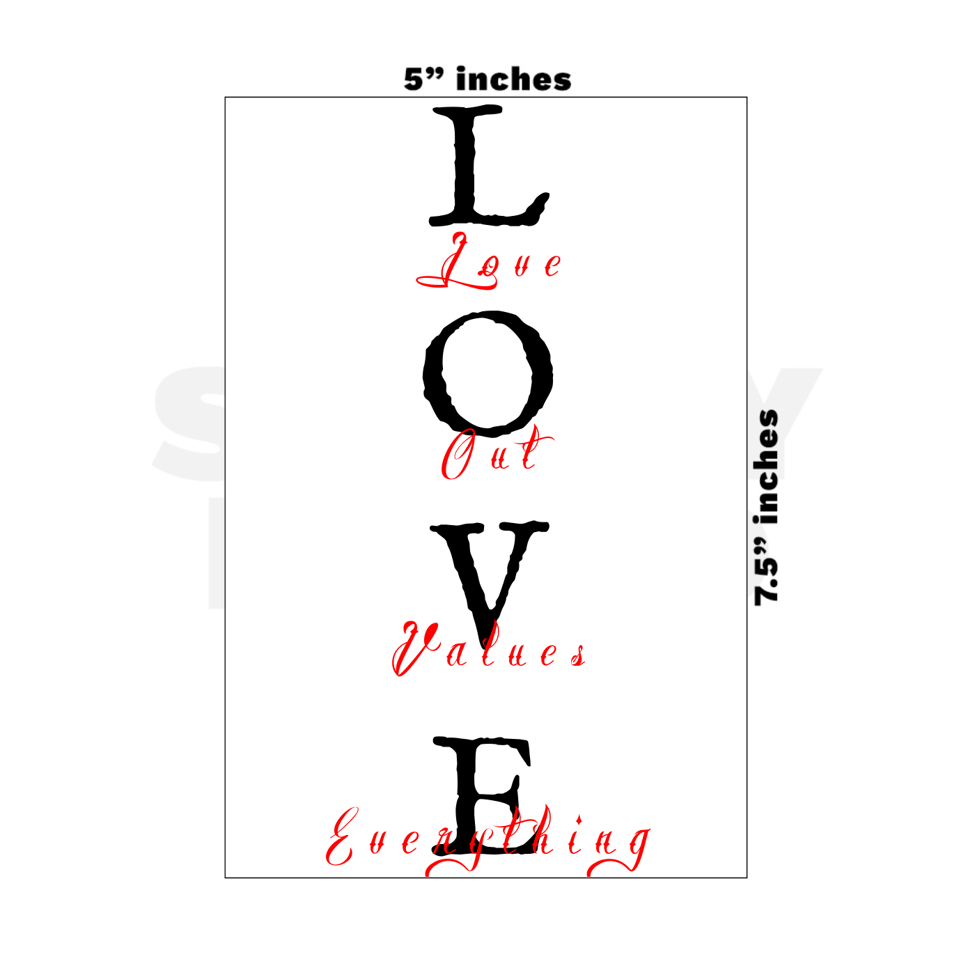 Custom Medium - 5in x 7.5in