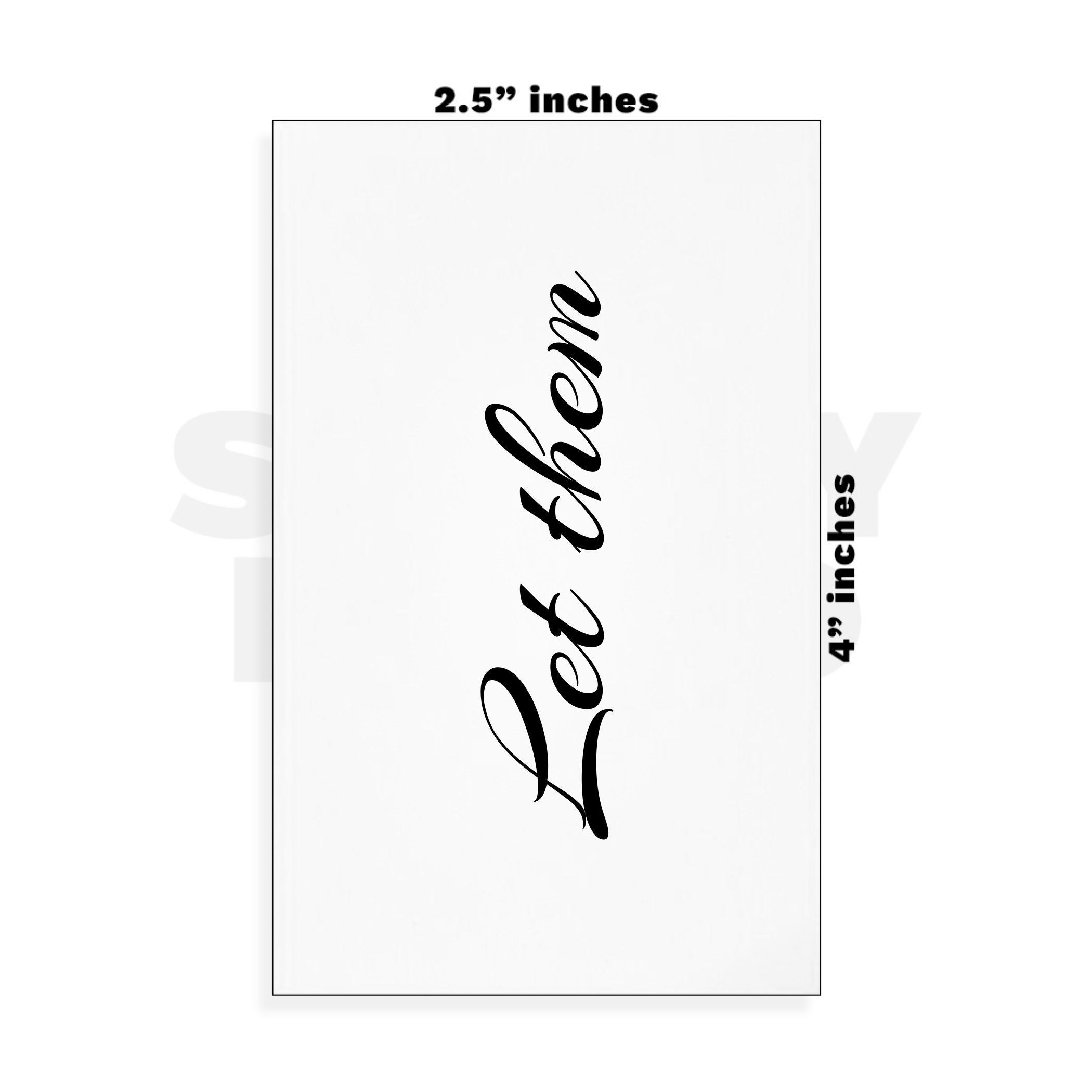 Custom Small - 2.5in x 4in