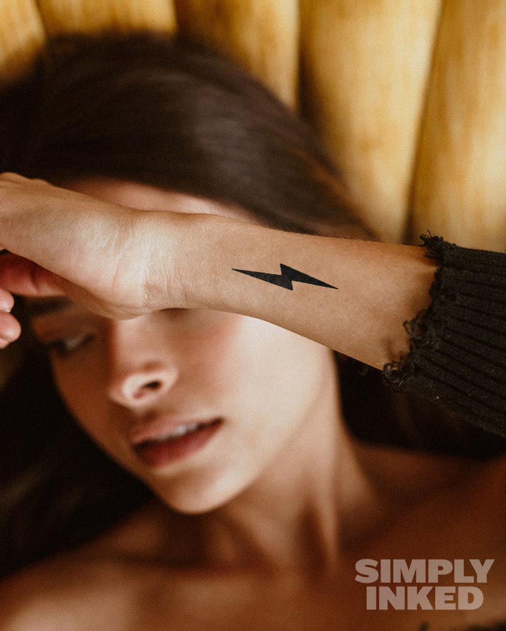 Lightning Tattoo - Semi Permanent