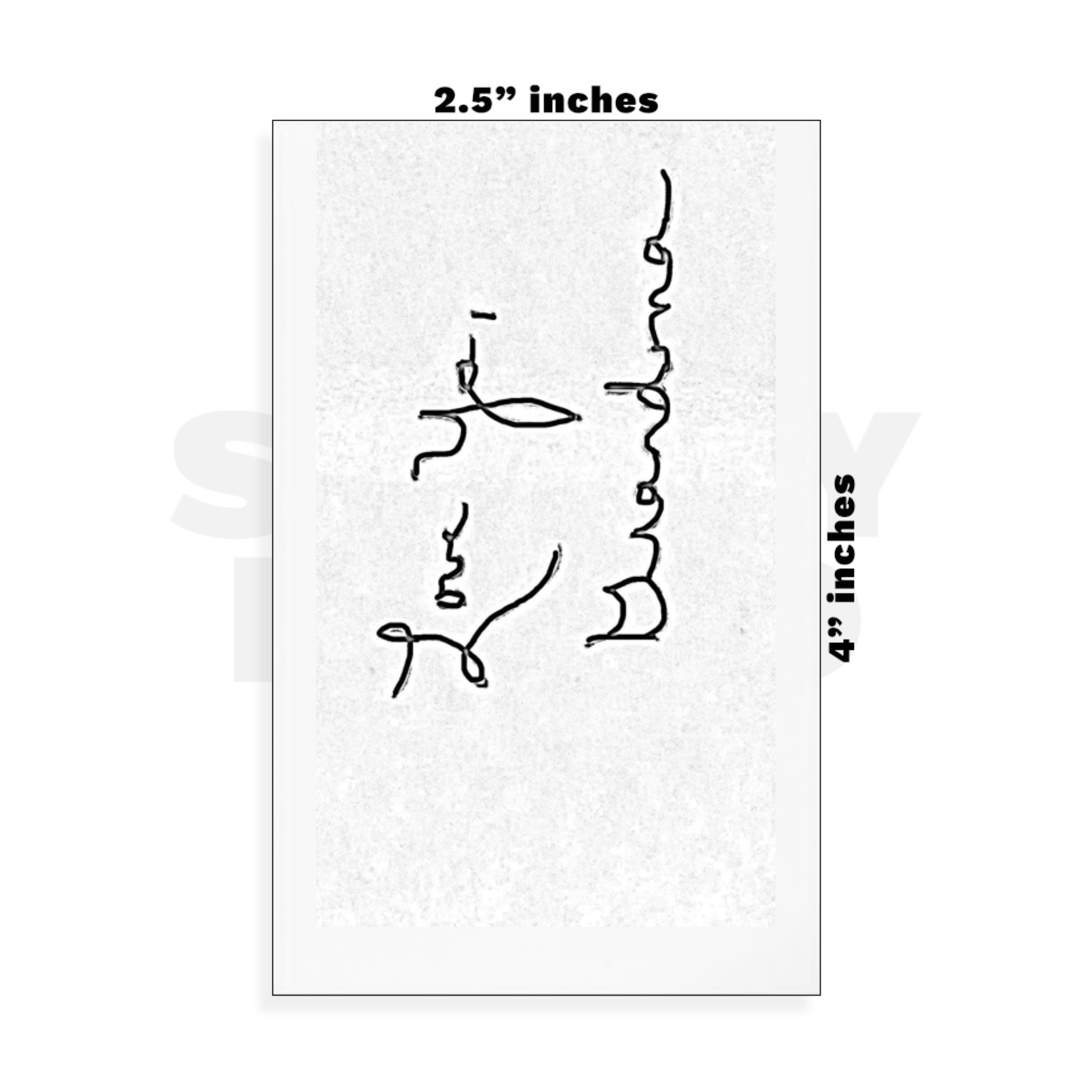Custom Small - 2.5in x 4in