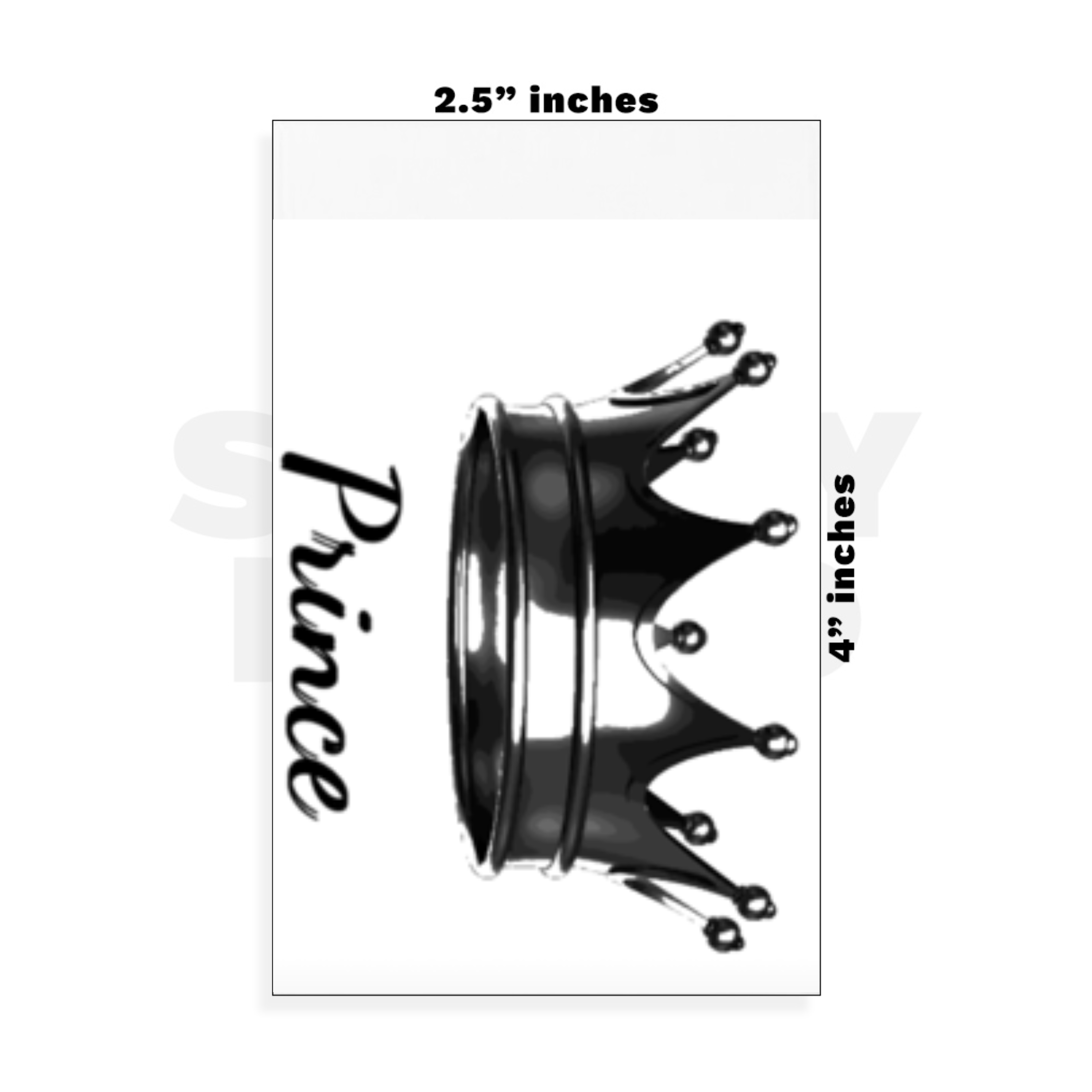 Custom Small - 2.5in x 4in