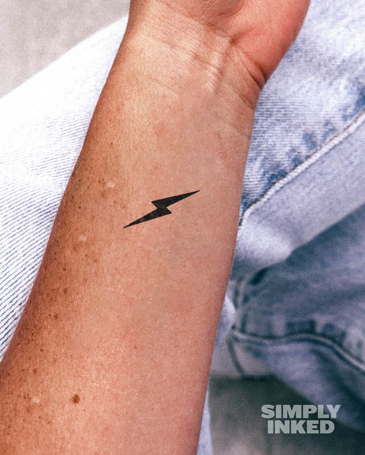 Lightning Tattoo - Semi Permanent