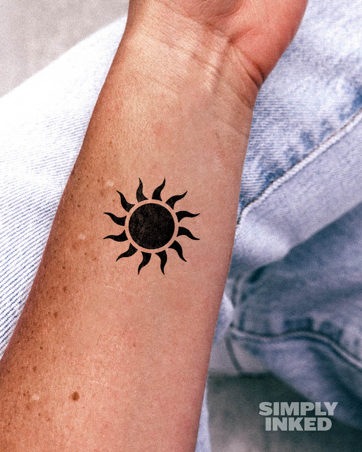 Solar Flare Tattoo - Semi Permanent