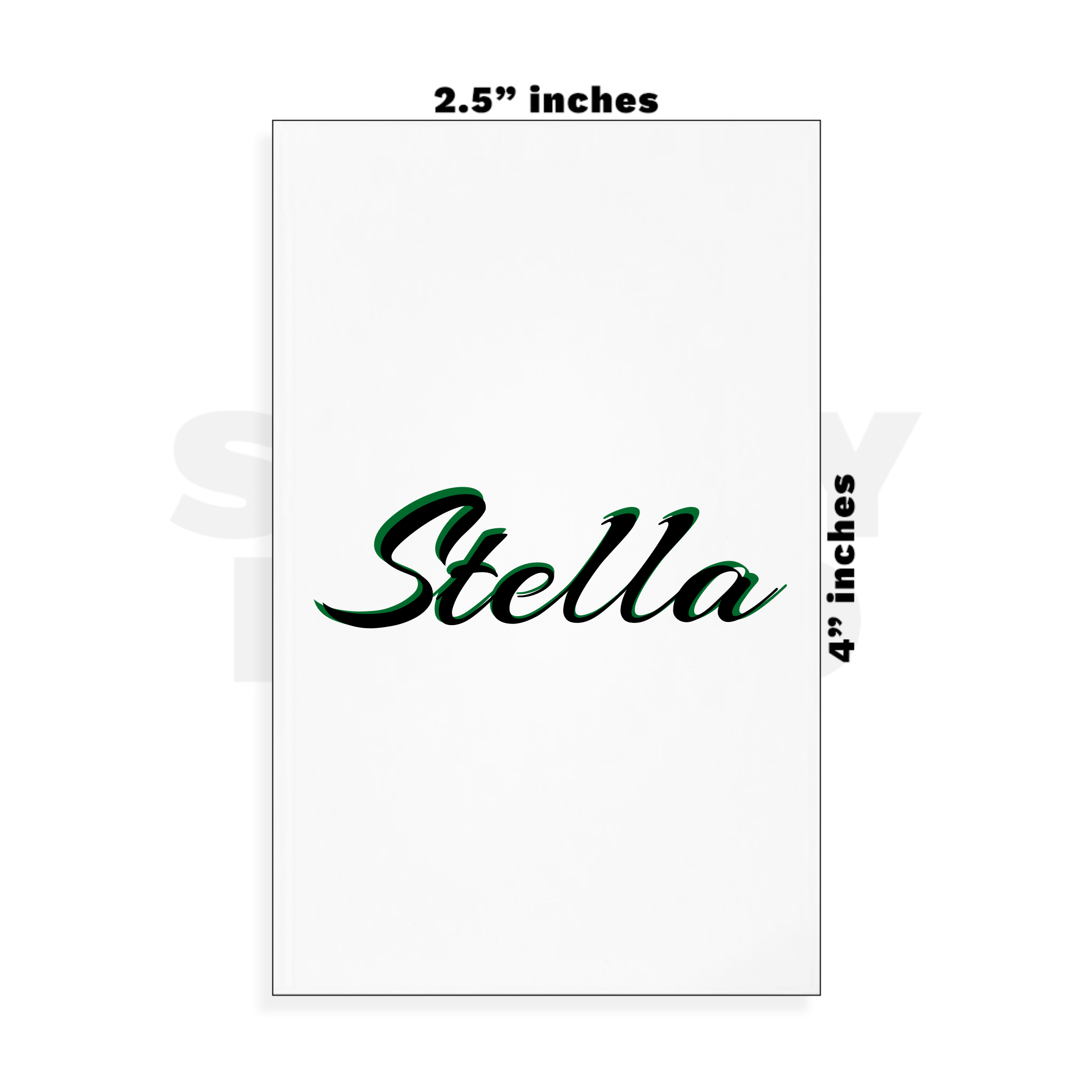 Custom Small - 2.5in x 4in