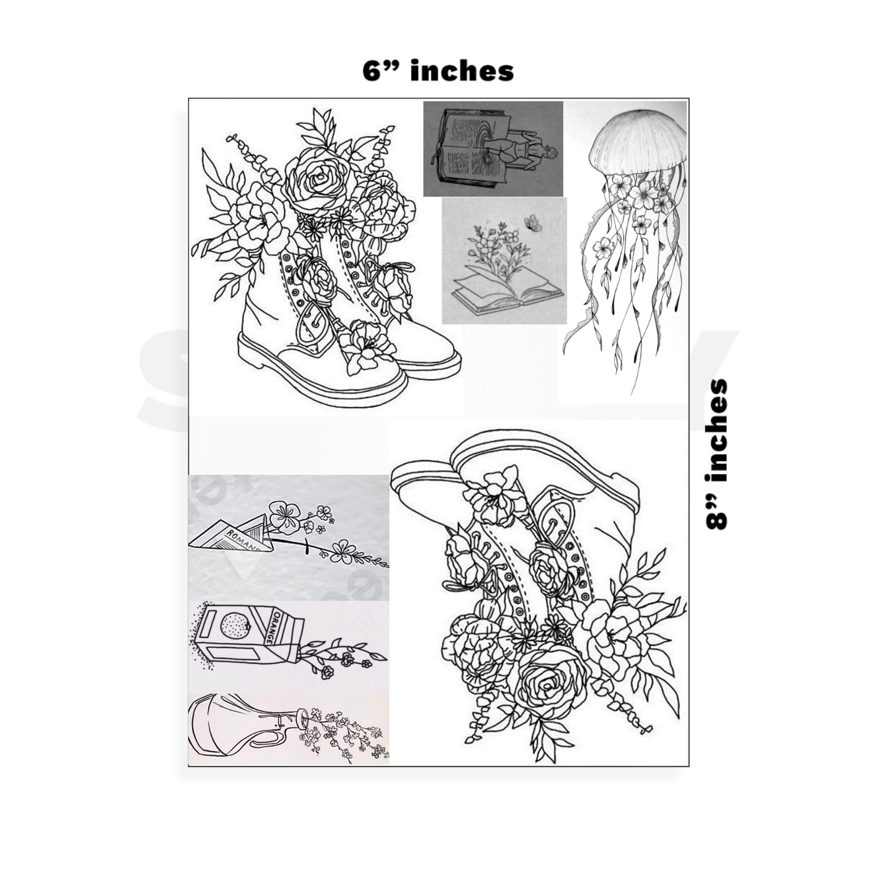 Custom Large - 6in x 8.5in