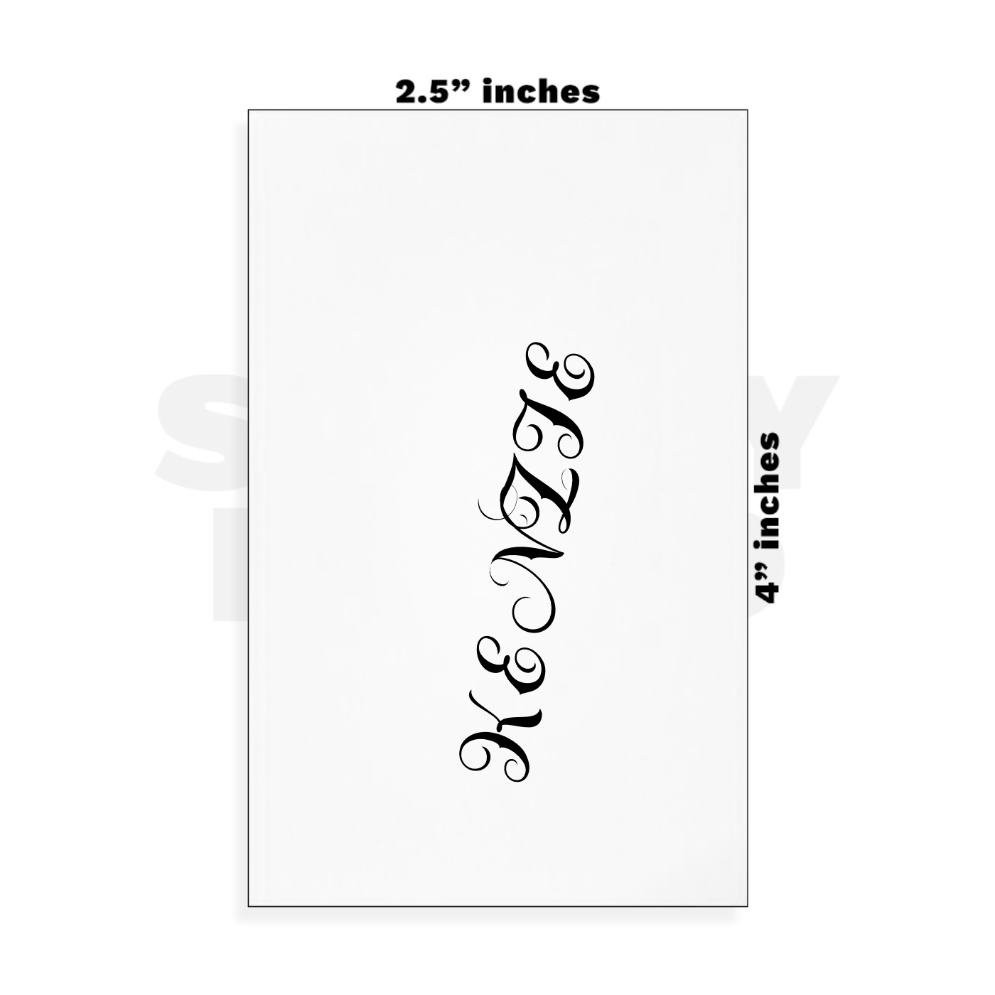 Custom Small - 2.5in x 4in