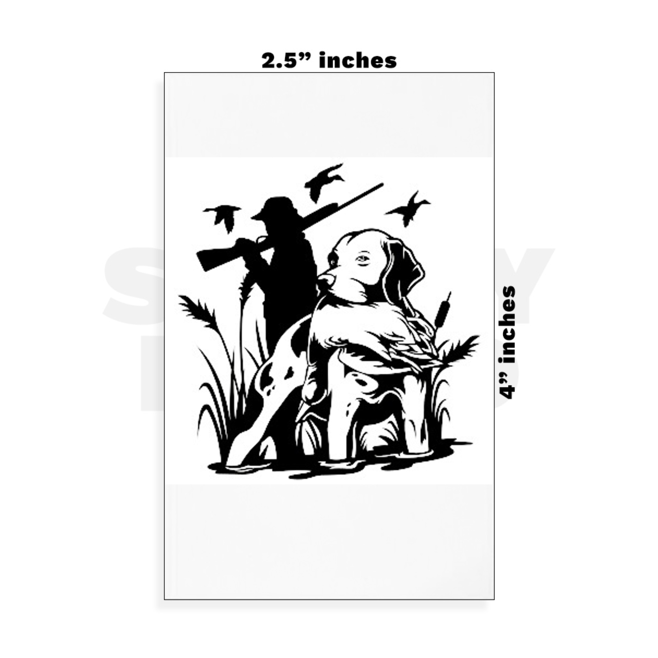 Custom Small - 2.5in x 4in