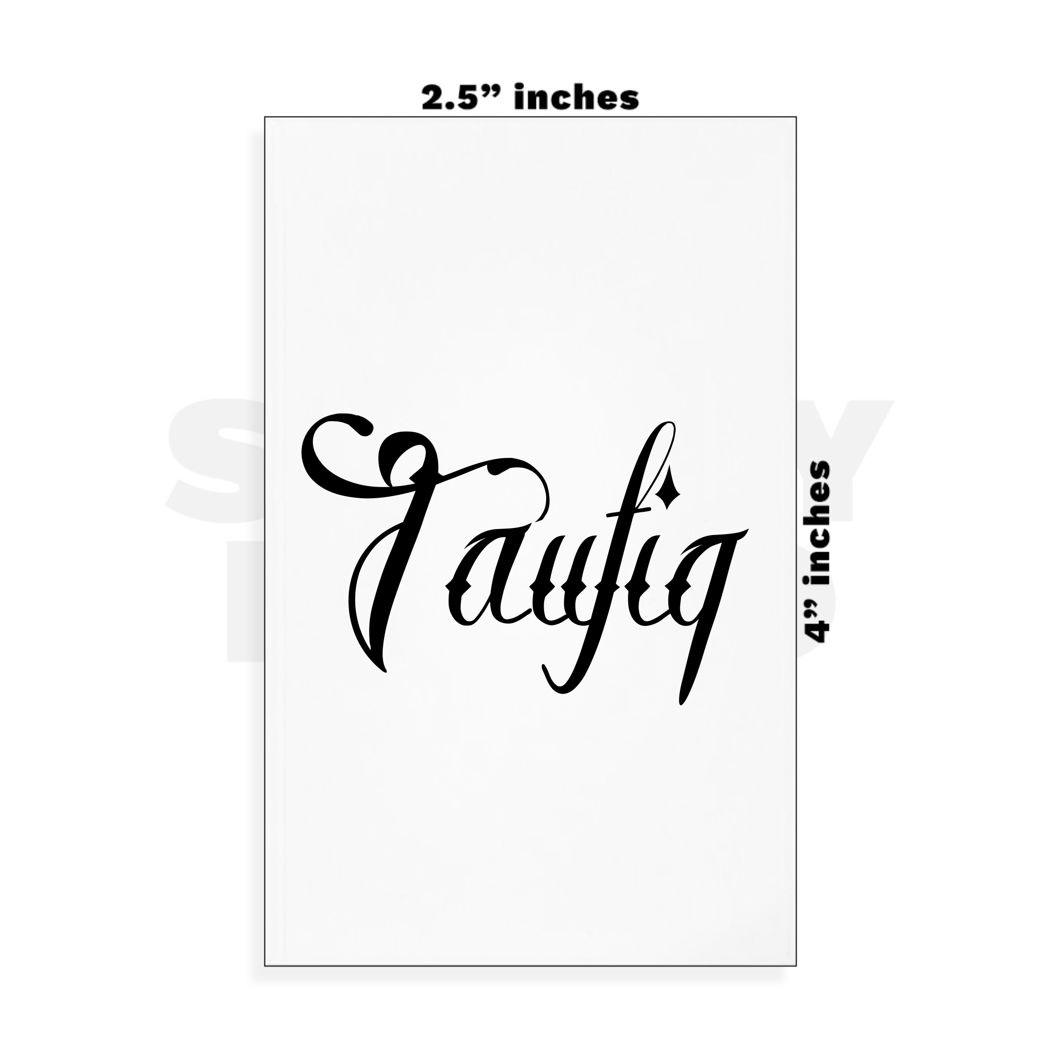 Custom Small - 2.5in x 4in