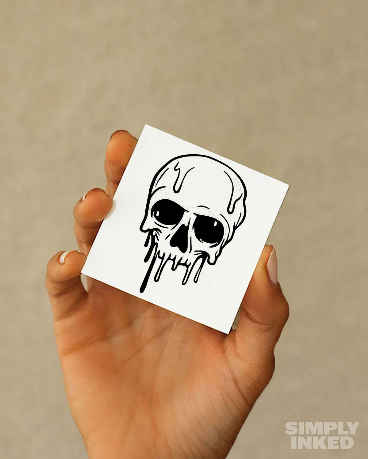 Melting Skull Tattoo