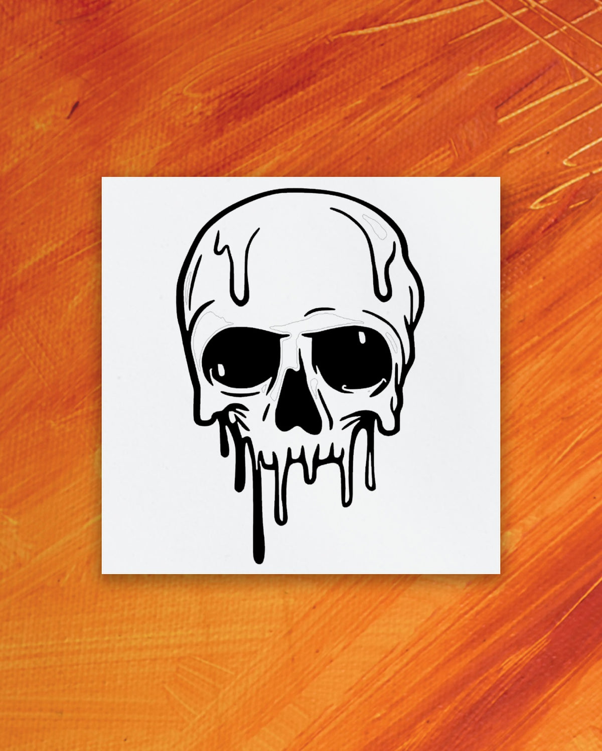 Melting Skull Tattoo