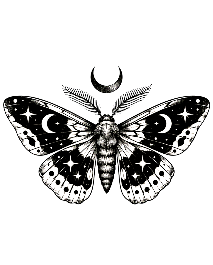 Moon Moth Tattoo