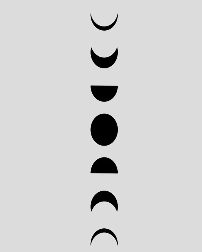 Moon Phase Tattoo - Semi Permanent