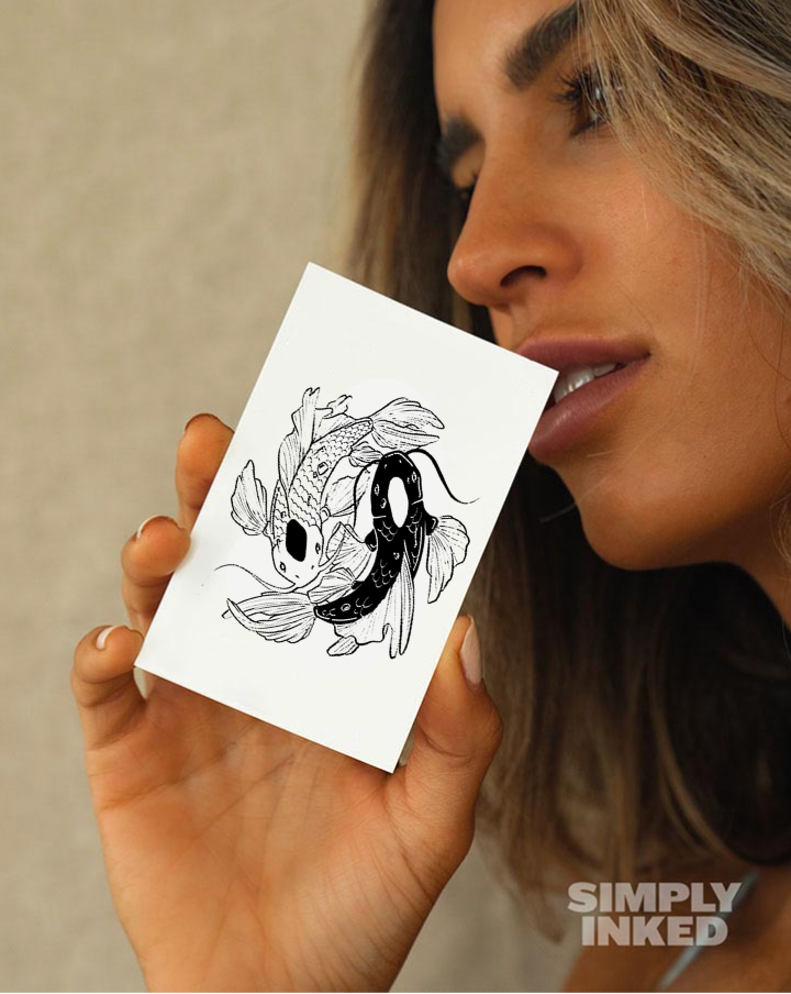 Koi Fish Tattoo - Semi Permanent