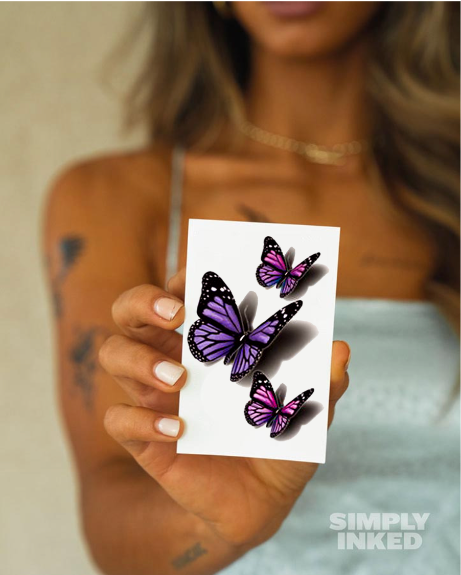 Mini Butterflies - 3D Tattoo
