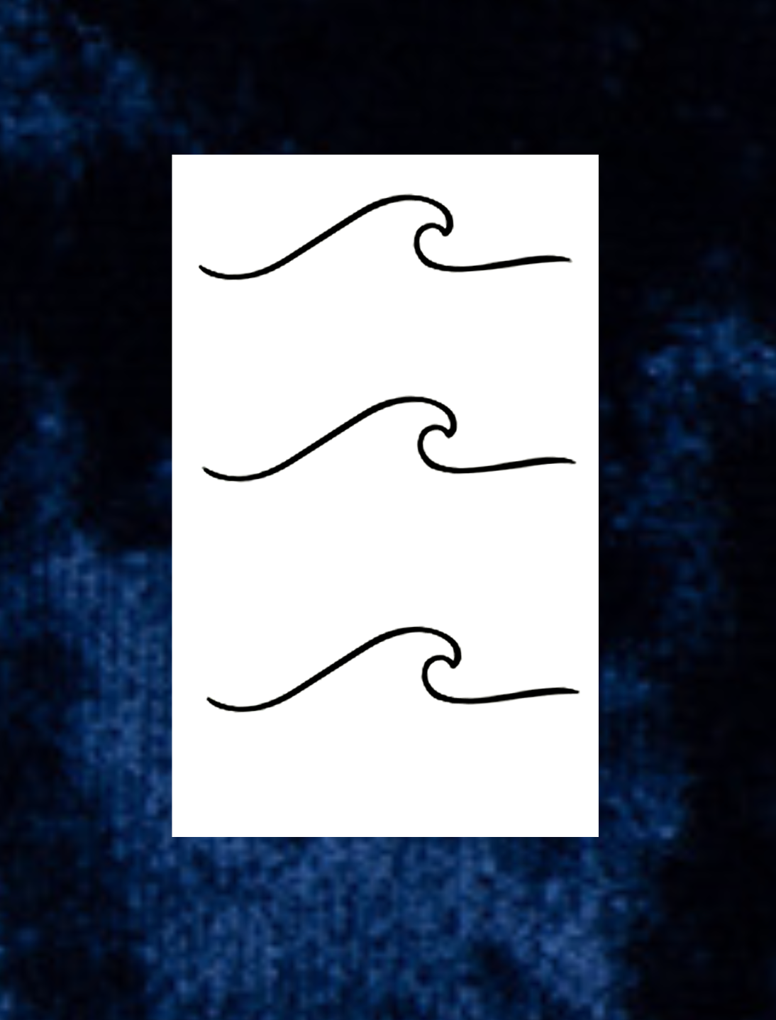 Wave Tattoo - Semi Permanent